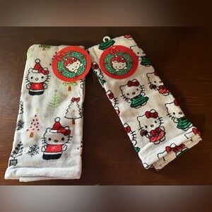 *CLEARANCE* 
Hello Kitty Christmas Kitchen Towels